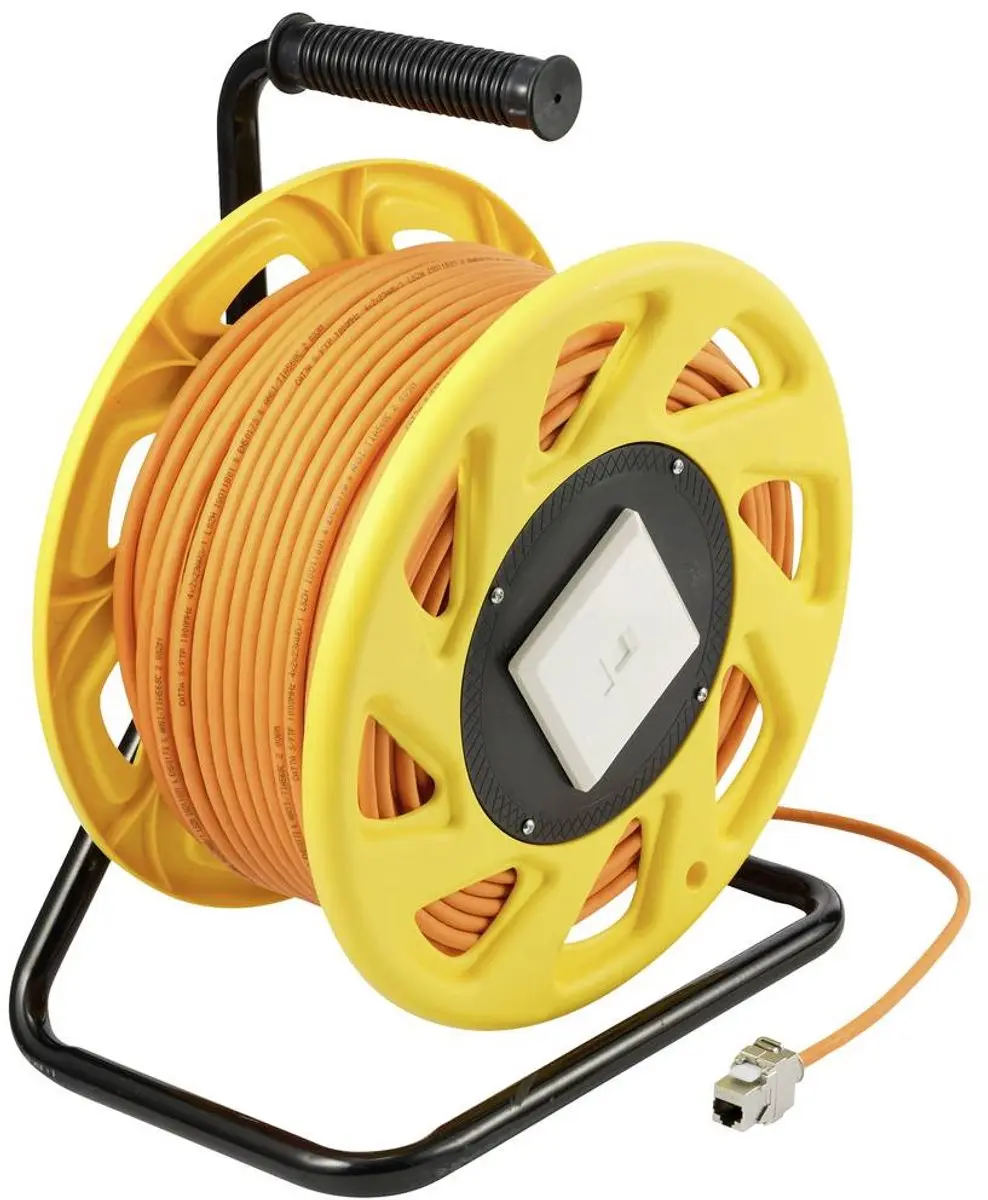 Renkforce CAT 7a Netwerk Kabelhaspel 90m - Oranje