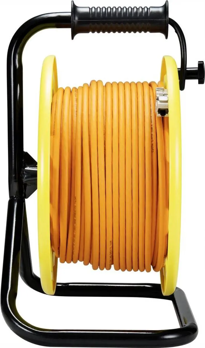 Renkforce CAT 7a Netwerk Kabelhaspel 90m - Oranje - afbeelding 6 van 6