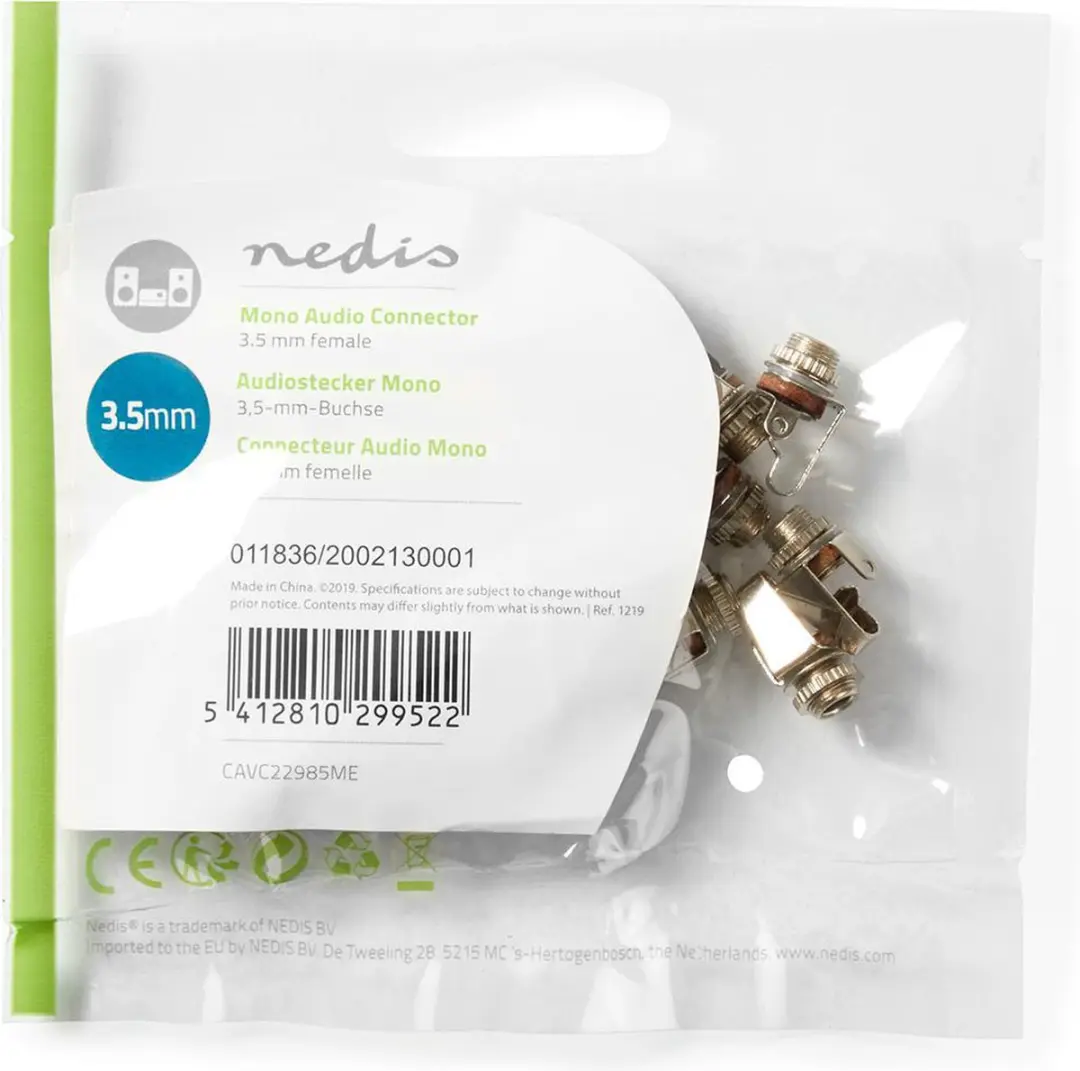 Nedis 3,5mm Audioconnector CAVC22985ME - 25 Stuks
