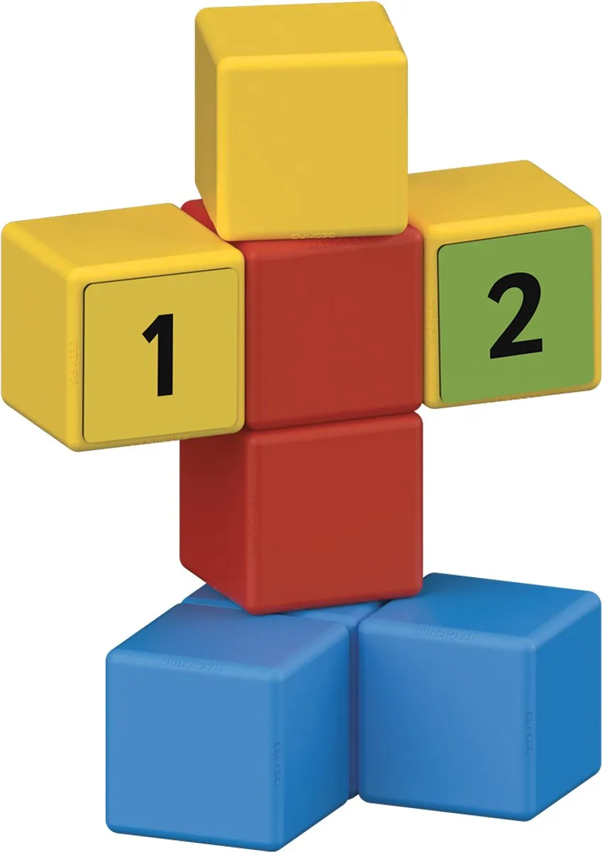 Geomag MagiCube Wiskunde Bouw 55 Stuks - Multikleur