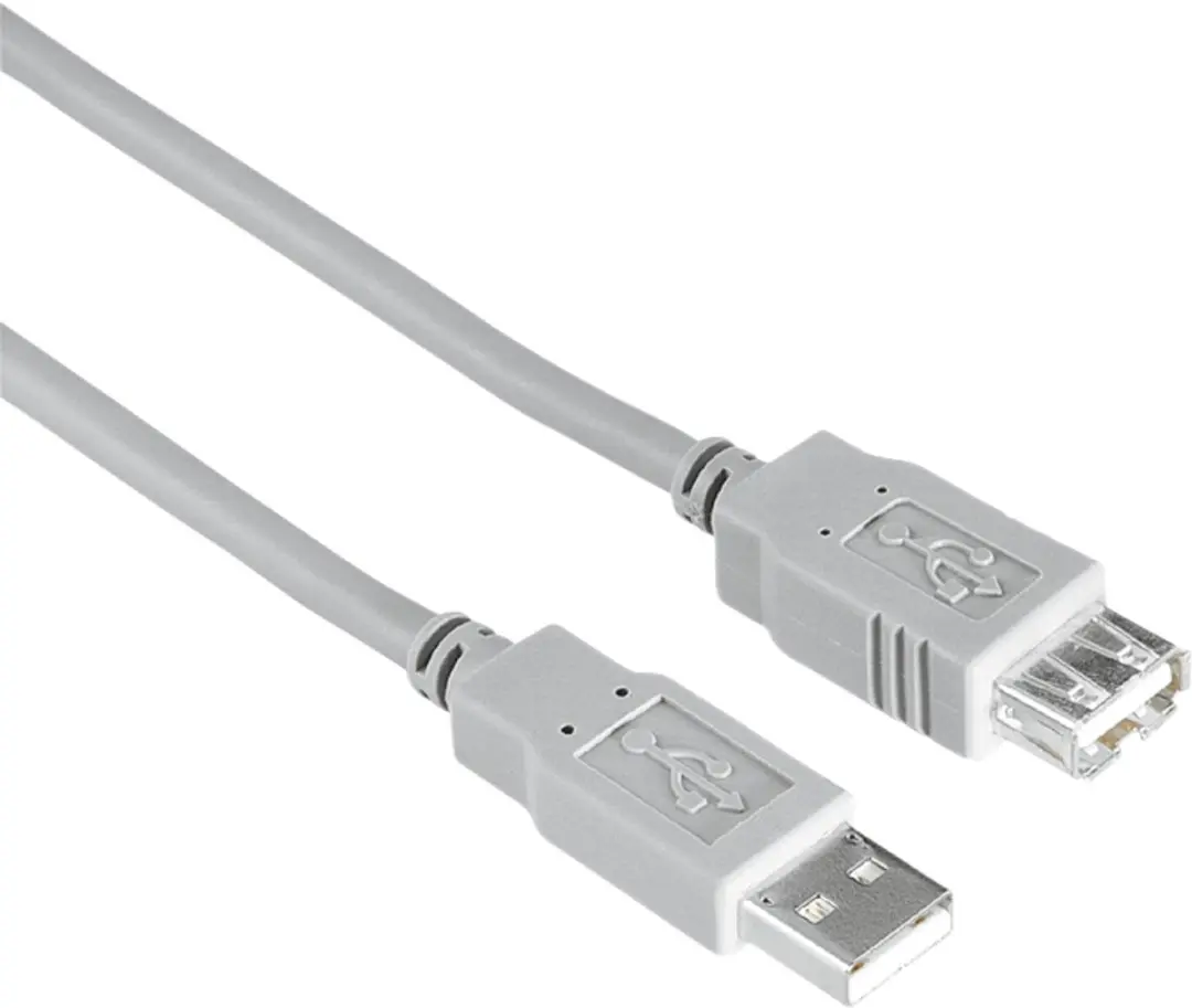 Hama 00200906 USB-kabel USB 2.0 3 m USB A Grijs