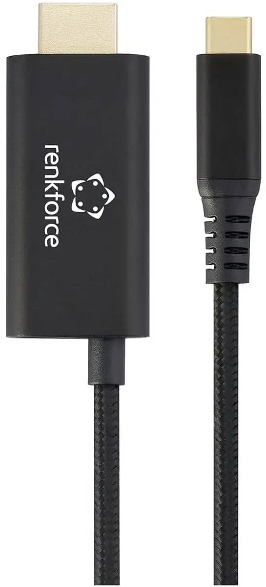 Renkforce RF-7116128 USB-C Kabel 1.00m - Zwart