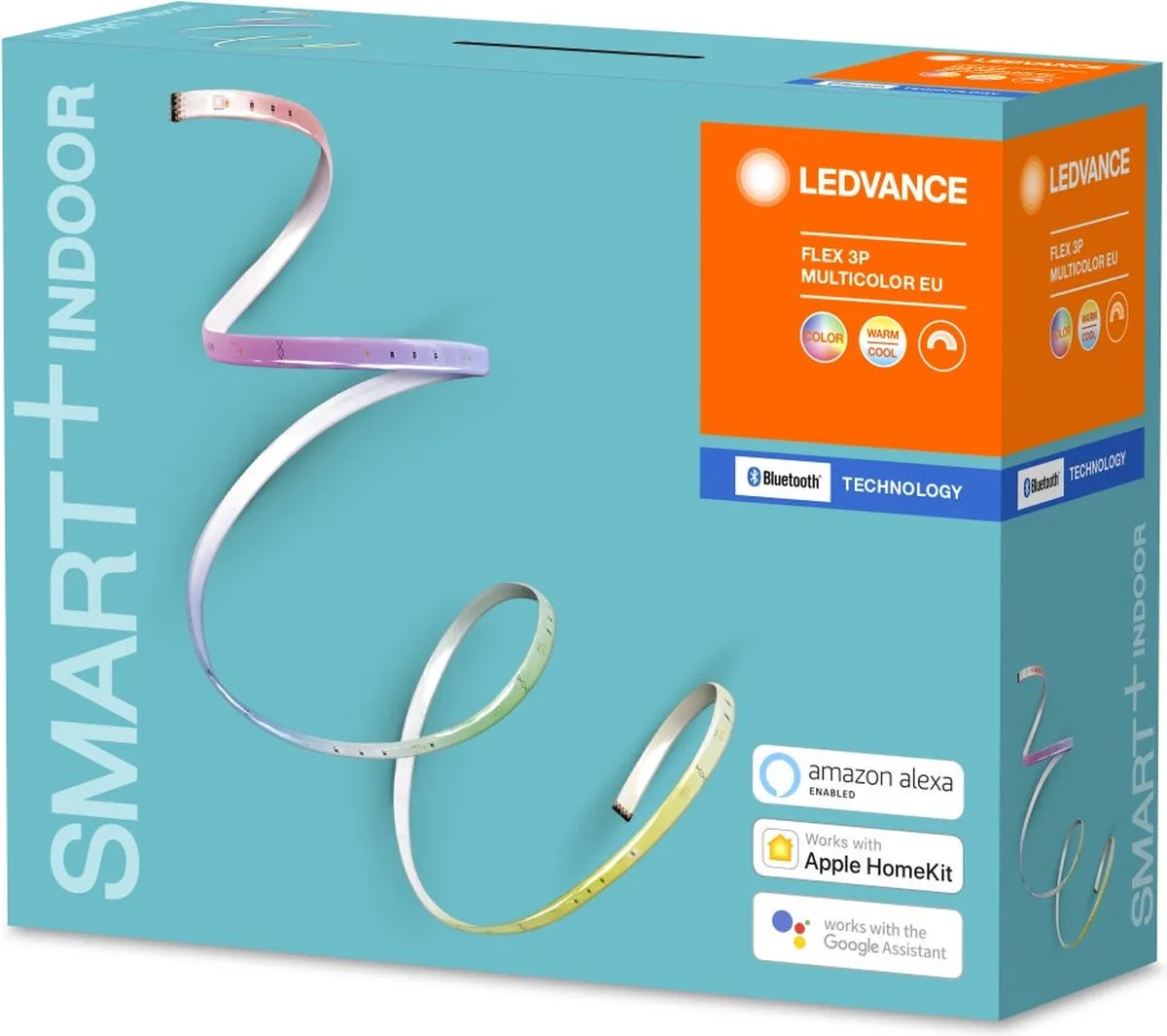 LEDVANCE SMART+ Flex 3P Multicolour LED-strip 10W - 180cm - RGBW - Wit