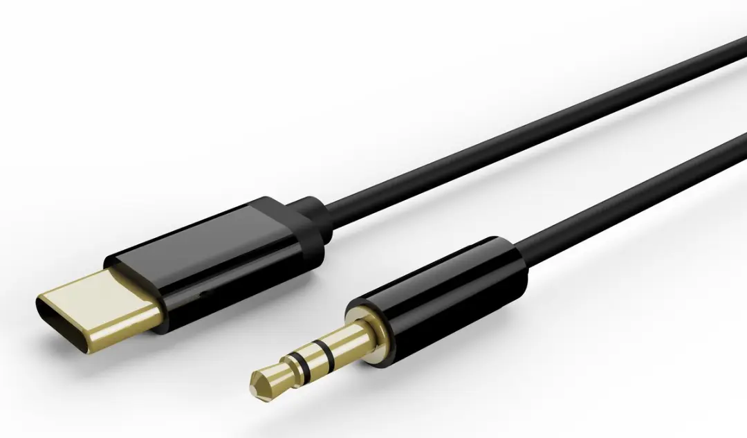 Gembird USB-C naar 3.5mm AUX Kabel 1.5m - Zwart