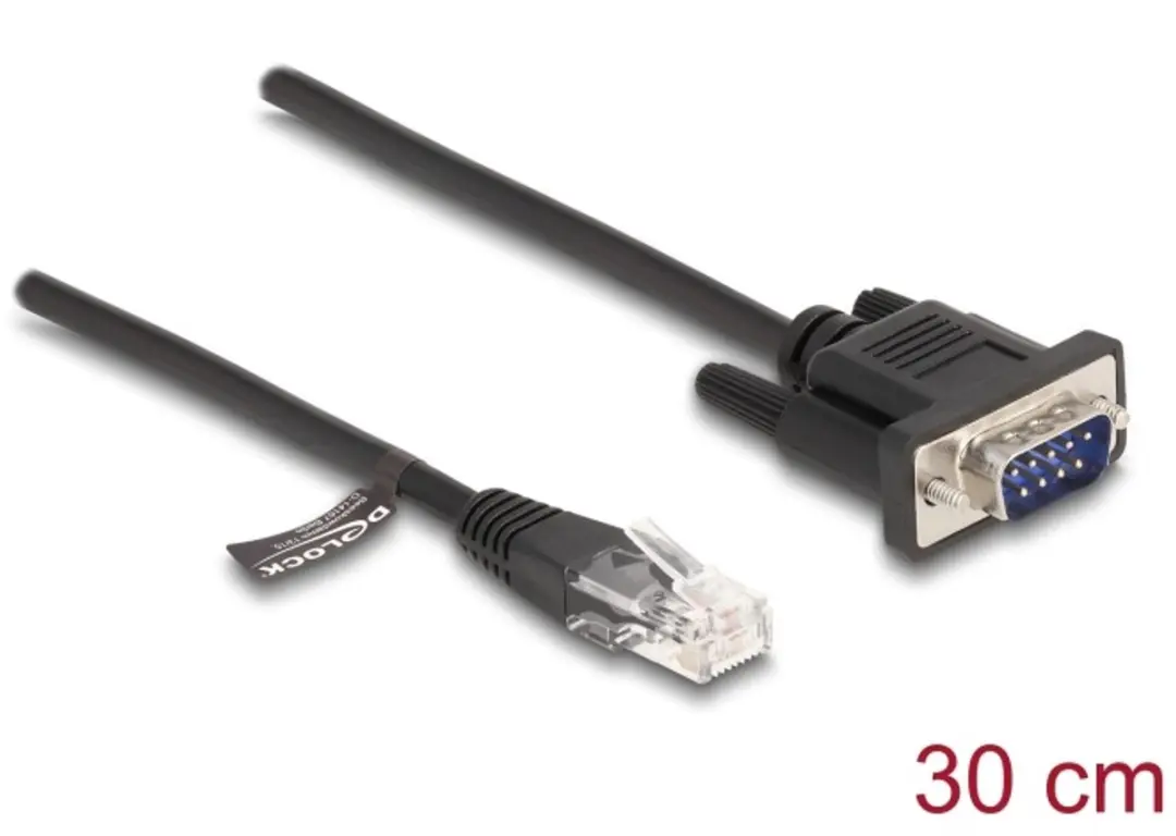 Delock 88008 RJ45/Serieel Patchkabel 0,30m