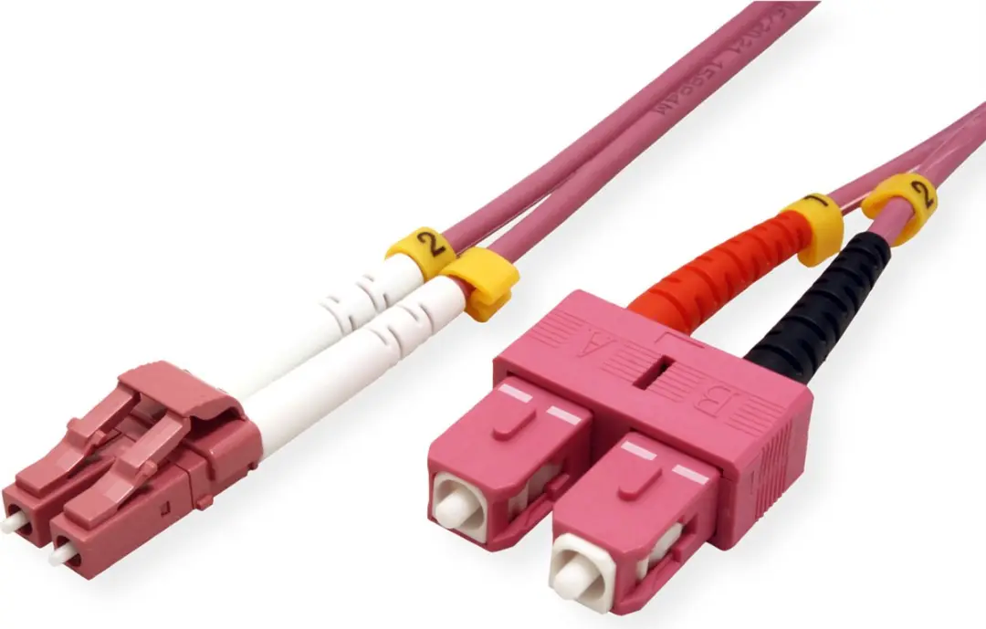 Value F.O. Kabel 50/125µm OM4 LC/SC LSOH - 10m Violet
