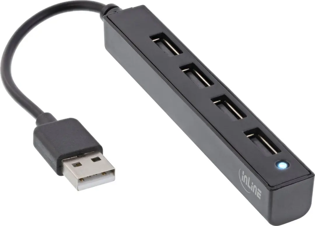InLine USB 2.0 4-poorts Hub 15cm
