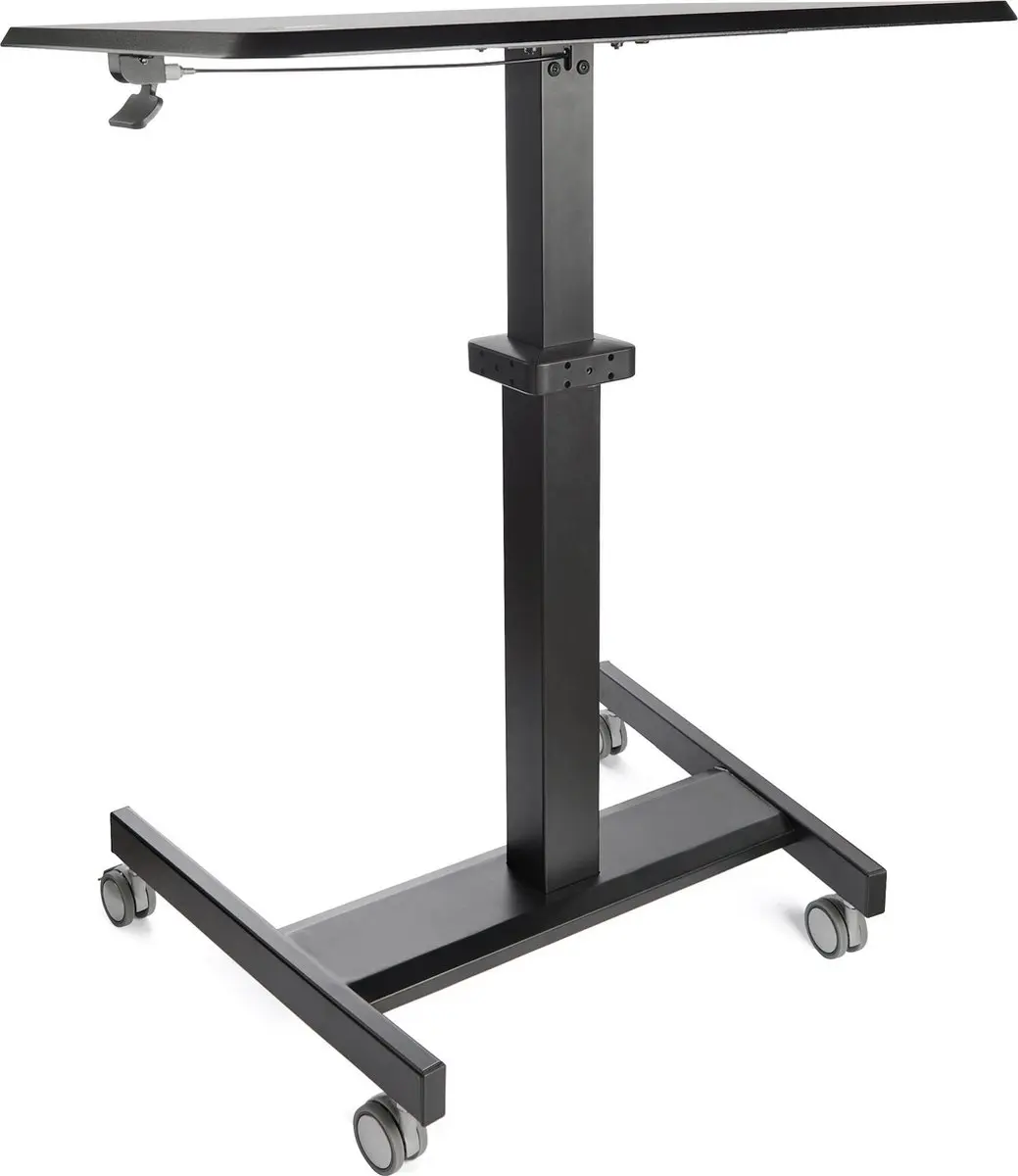 Startech STSCART2 Mobiel Ergonomisch Zit-Sta Bureau - Zwart