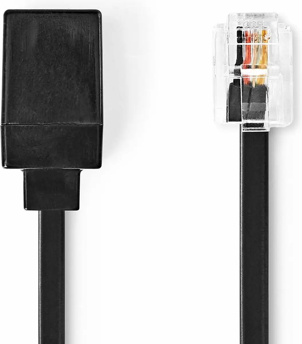 Nedis Telecomverlengkabel RJ11 5m - Zwart