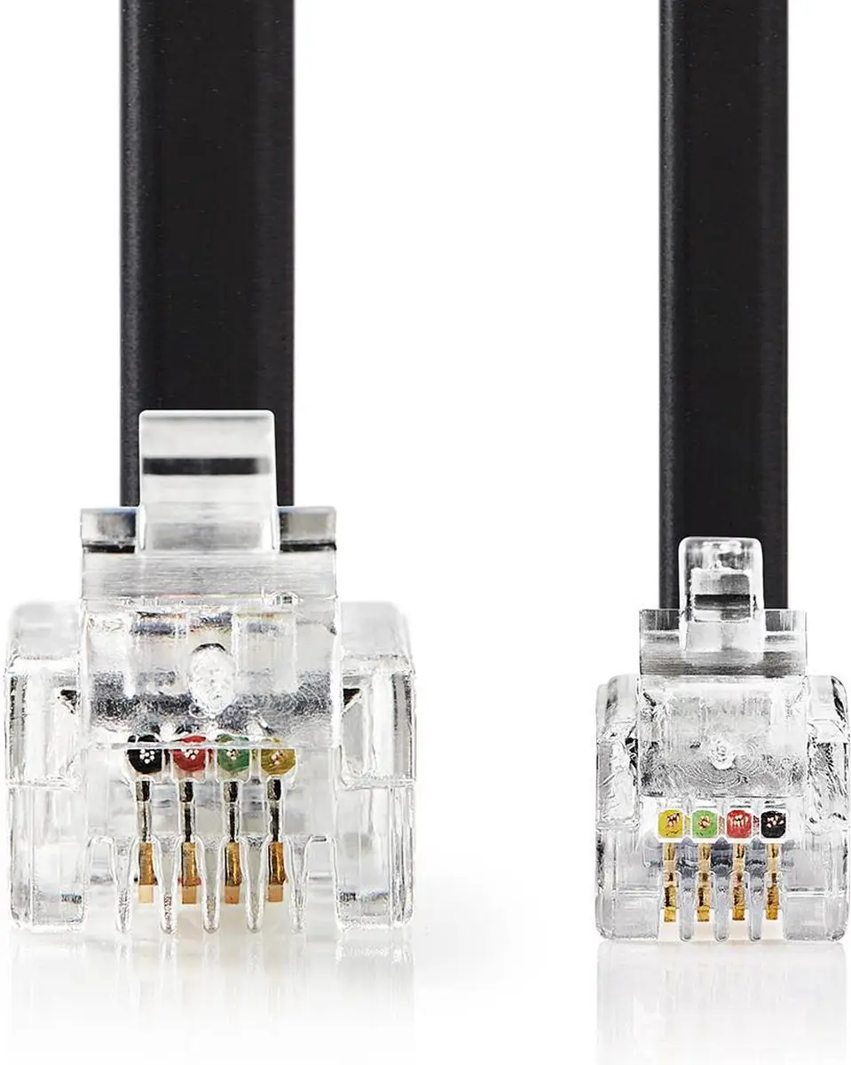 Nedis Telecomverlengkabel RJ11 5m - Zwart