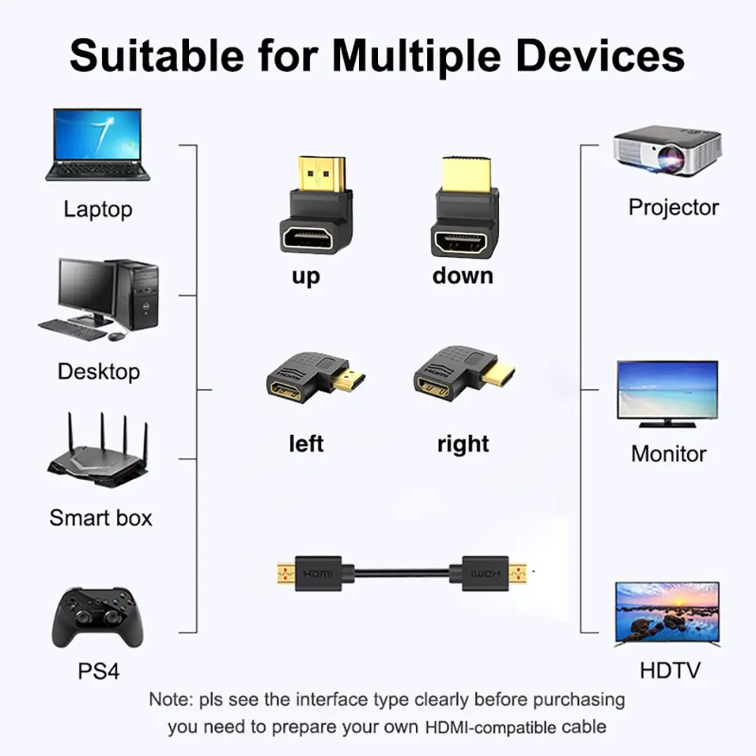 NÖRDIC HDMI-N5018 HDMI 2.1 Adapter 8K60Hz - Zwart