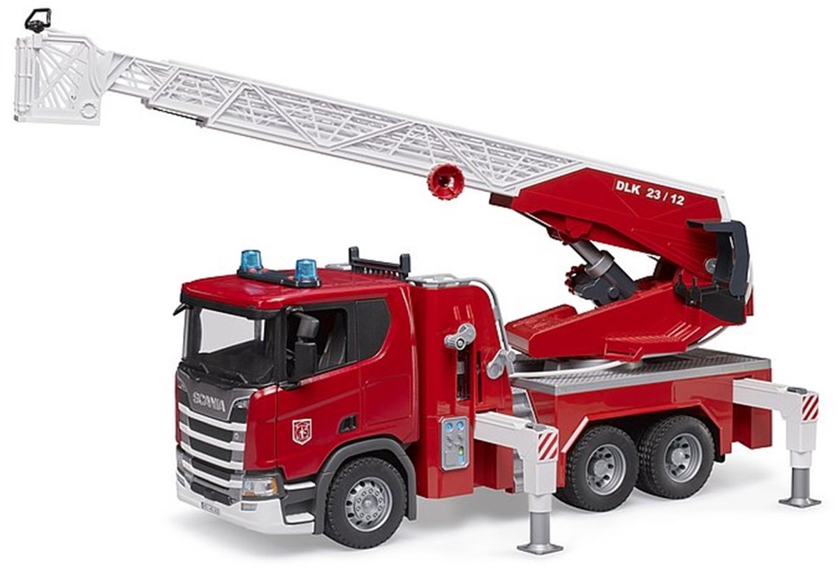 Bruder Scania Super 560R Brandweerwagen - Met waterpomp, licht en geluid - 03591
