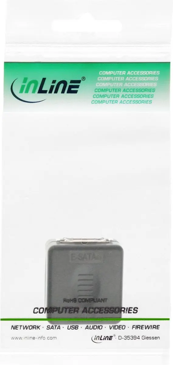 InLine SATA300 Koppelstuk 3 Gbit/s - Zwart