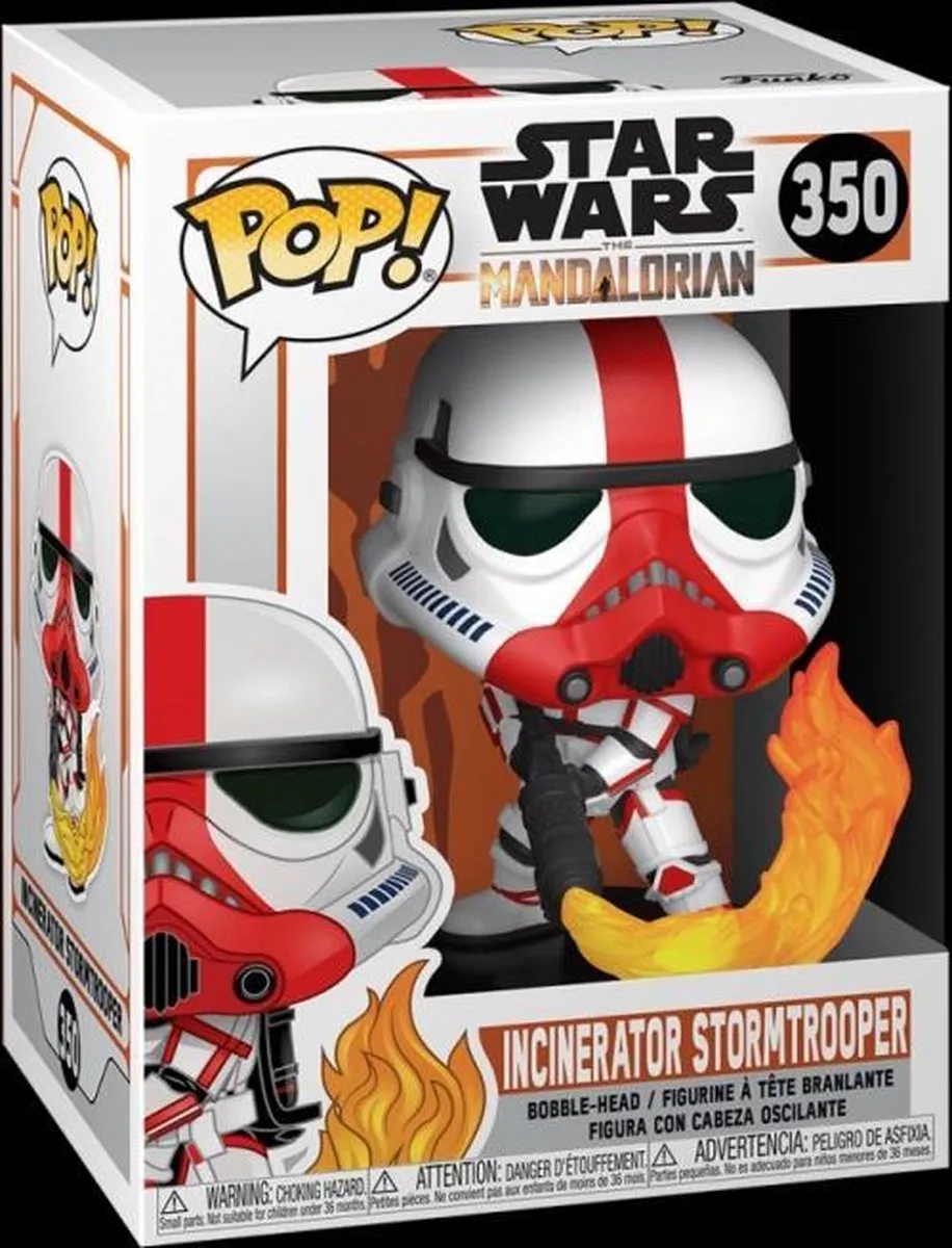 Funko Pop! The Mandalorian Incinerator Stormtrooper FUN45542 - Multicolor