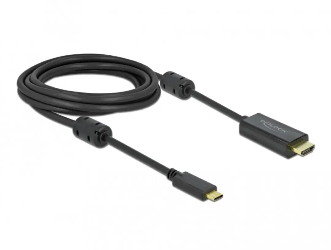 Delock USB Type-C naar HDMI Kabel 4K 60Hz 3m - Zwart
