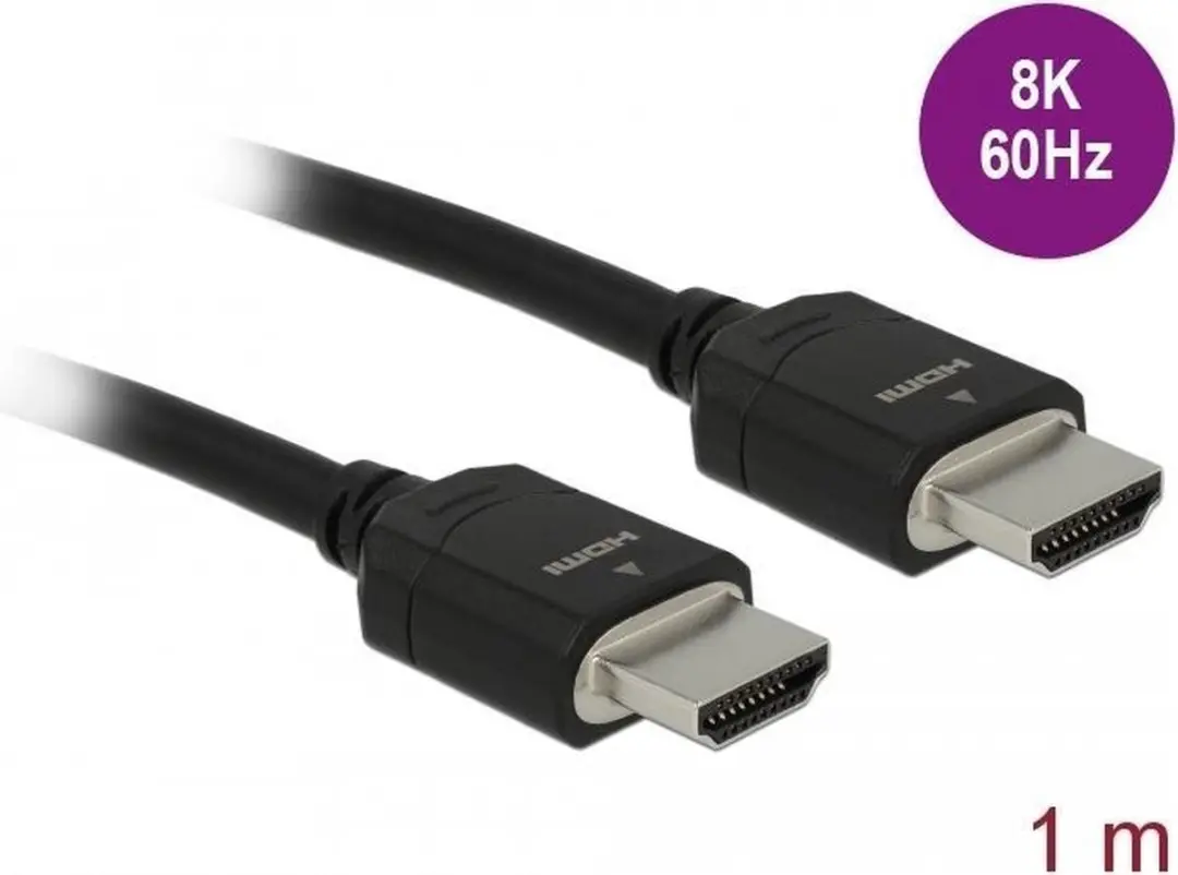 Delock Ultra High Speed HDMI Kabel 48Gbps 8K 60Hz 1m - Zwart