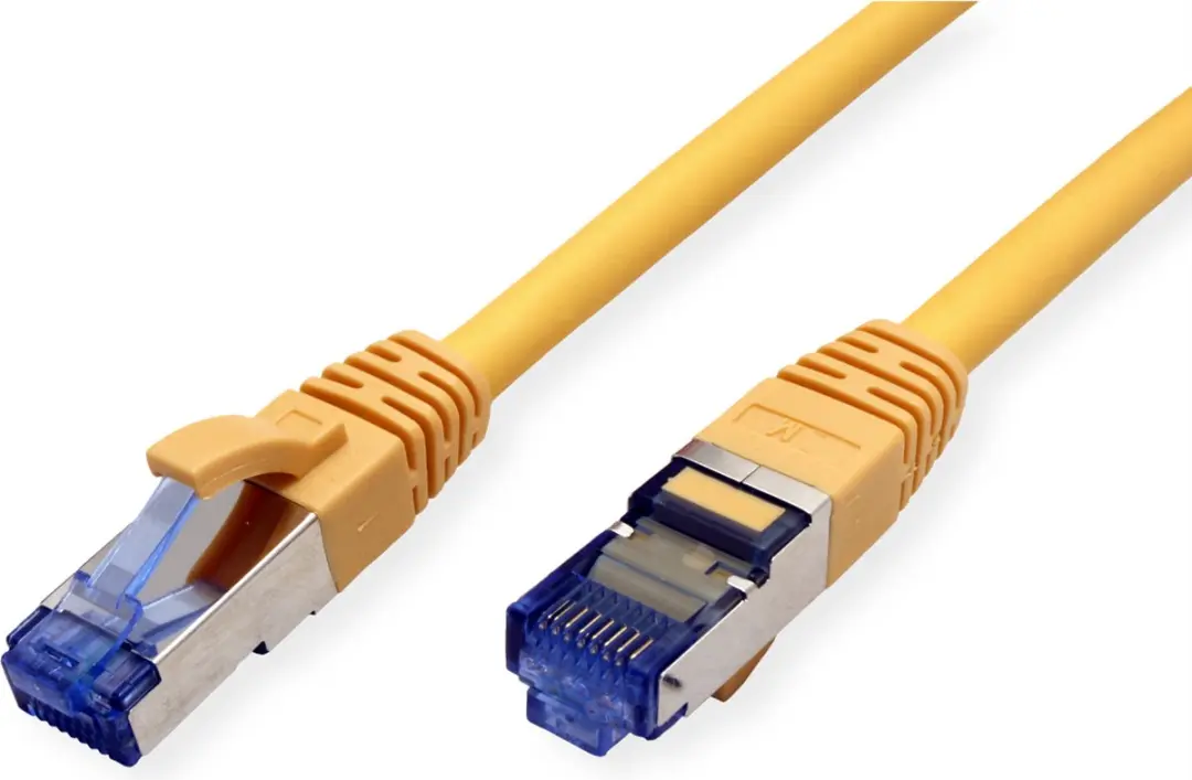 Value Patchkabel Kat.6A S/FTP PiMF LSOH Geel 0,3m