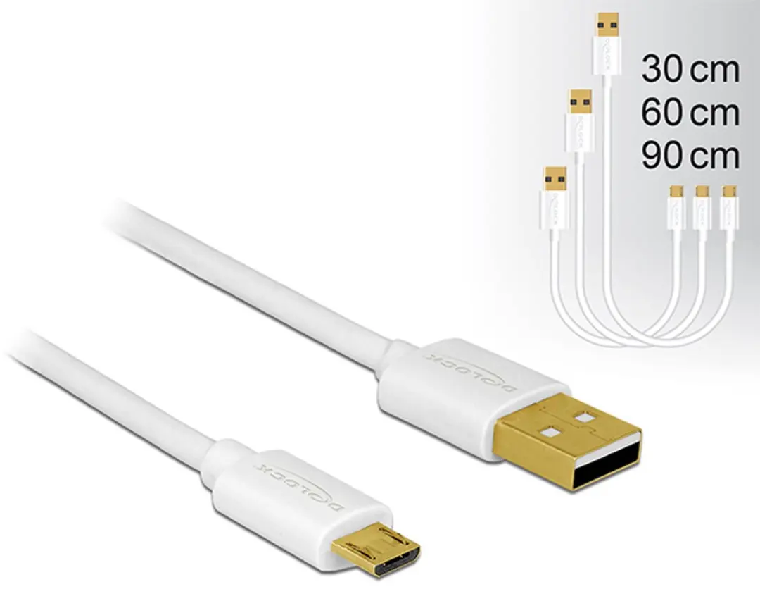 Delock USB 2.0 Type-A naar Micro-B Kabel