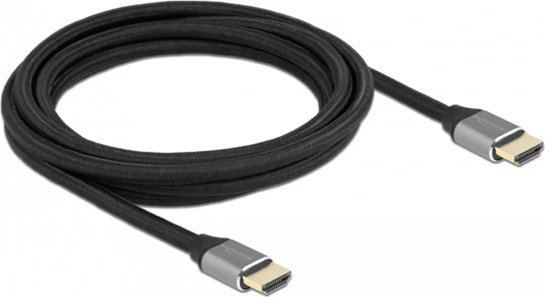 Delock Ultra High Speed HDMI Kabel 48Gbps 8K 60Hz - 3m - Grijs