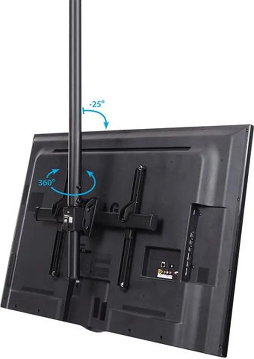 Startech Plafondbeugel TV Fully Movable Zwart - afbeelding 6 van 6