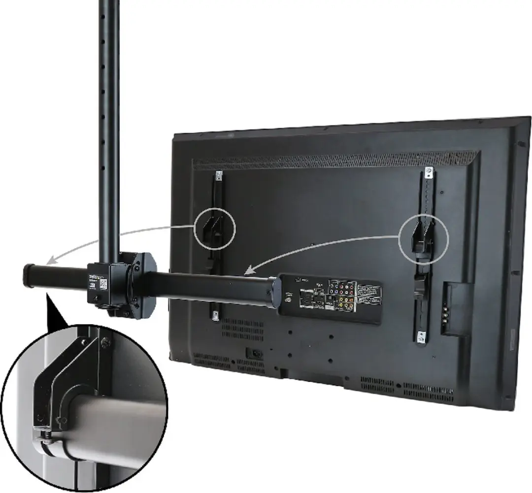 Startech Plafondbeugel TV Fully Movable Zwart