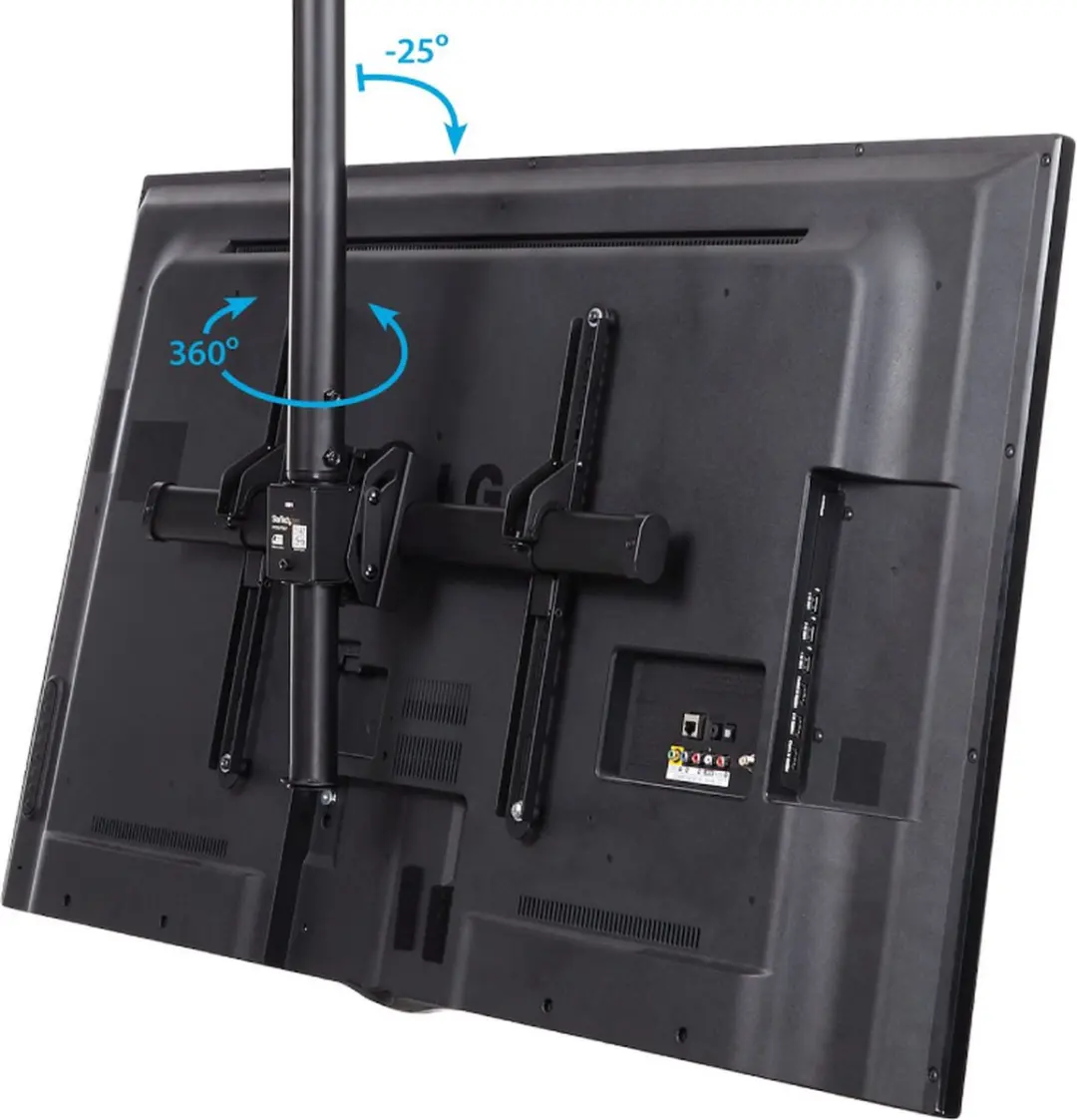 Startech Plafondbeugel TV Fully Movable Zwart