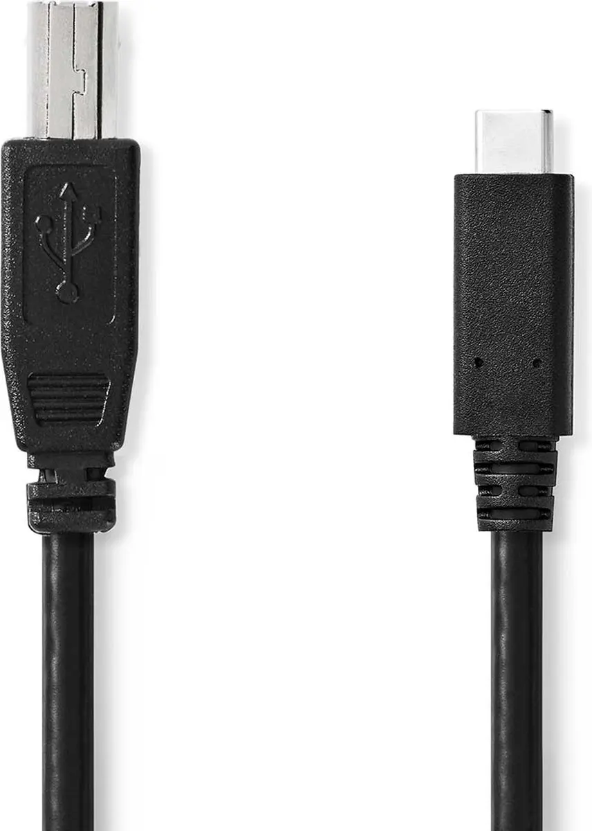 Nedis USB 2.0 USB-C naar USB-B Kabel 1m