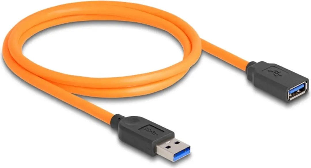 Delock USB 5Gbps Type-A M/F Kabel 1m - Zwart