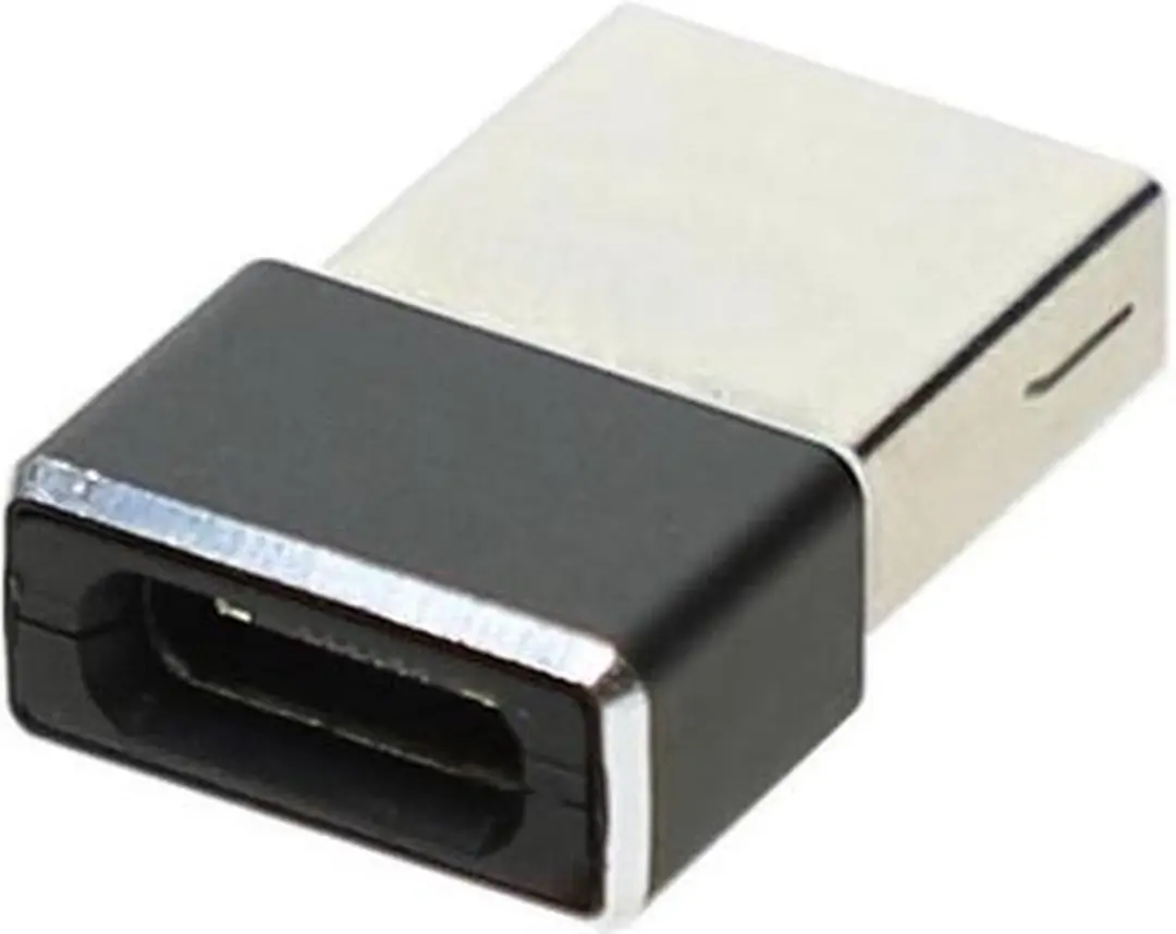 4Smarts USB-A naar USB-C Adapter - 2 Stuks - Zwart