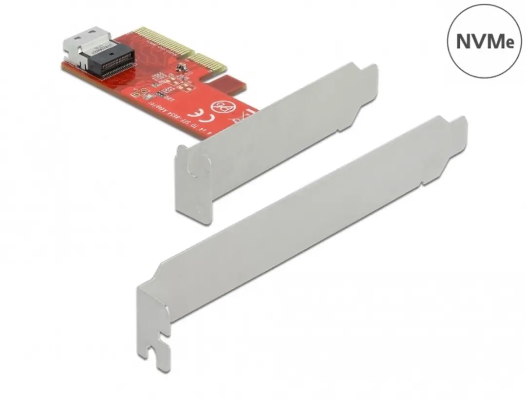 Delock PCIe x4 naar SFF-8654 4i NVMe Kaart