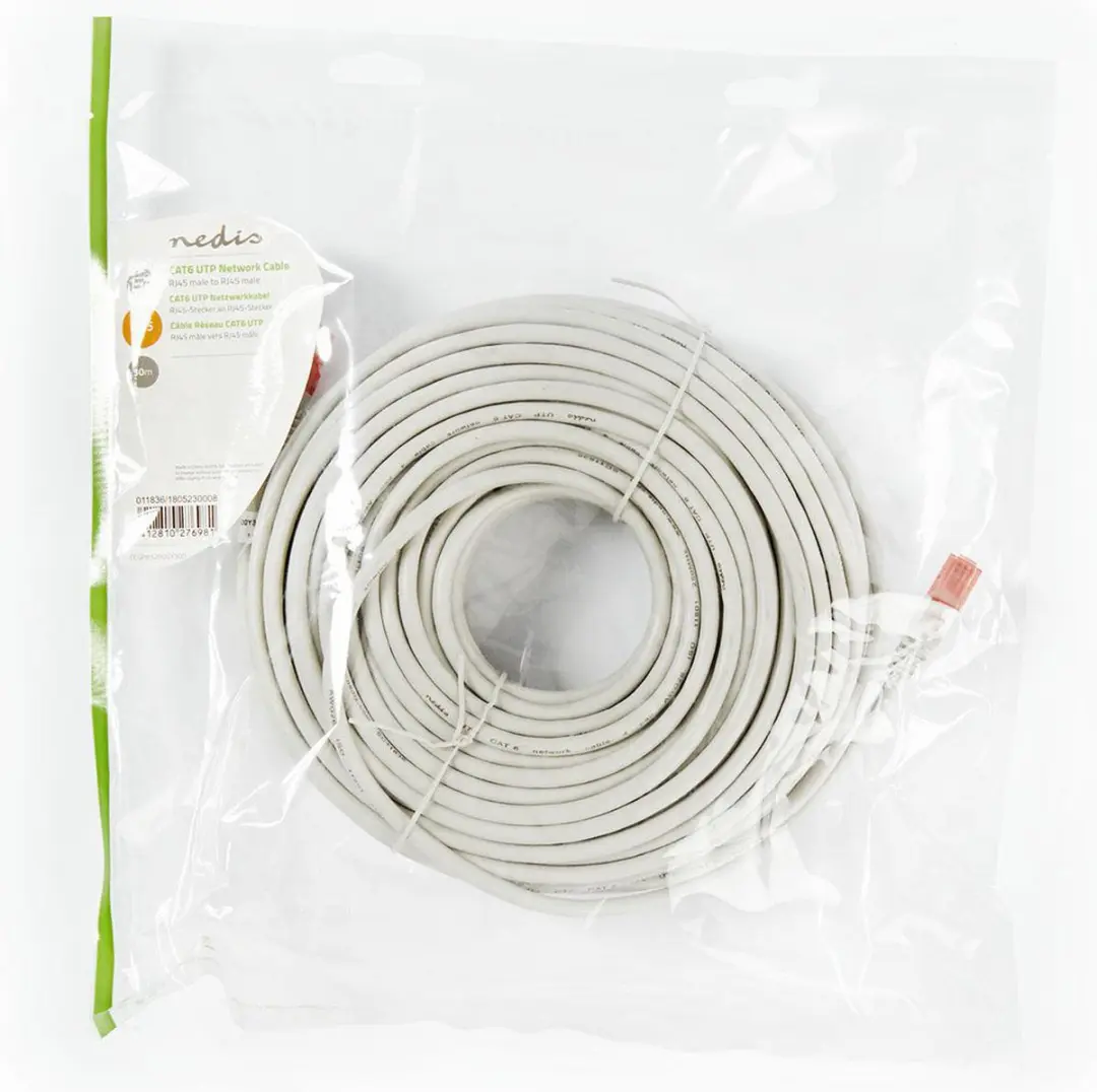 Nedis CAT6 Netwerkkabel 30m - Grijs