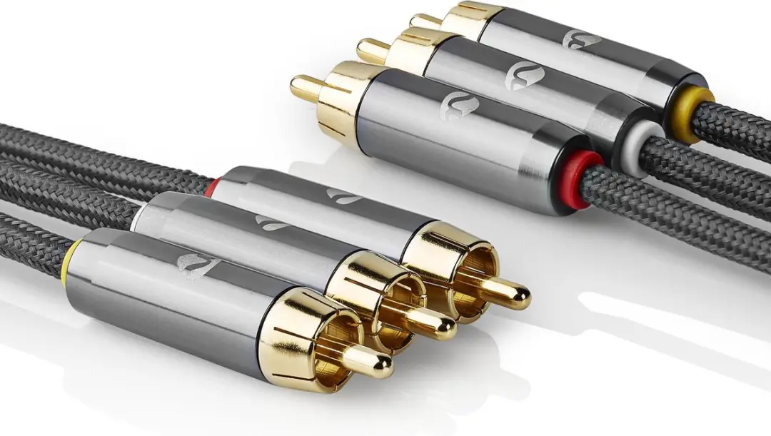 Nedis Composiet Videokabel CVTB24300GY20 - 2m - Verguld