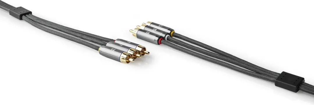 Nedis Composiet Videokabel CVTB24300GY20 - 2m - Verguld