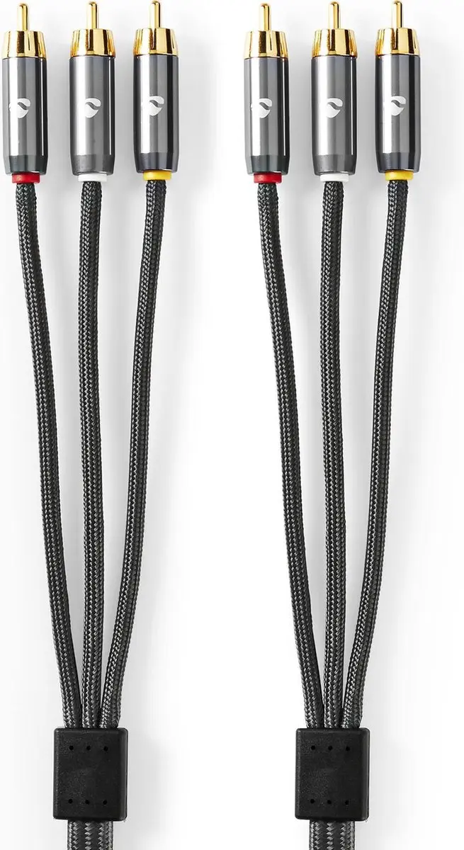 Nedis Composiet Videokabel CVTB24300GY20 - 2m - Verguld