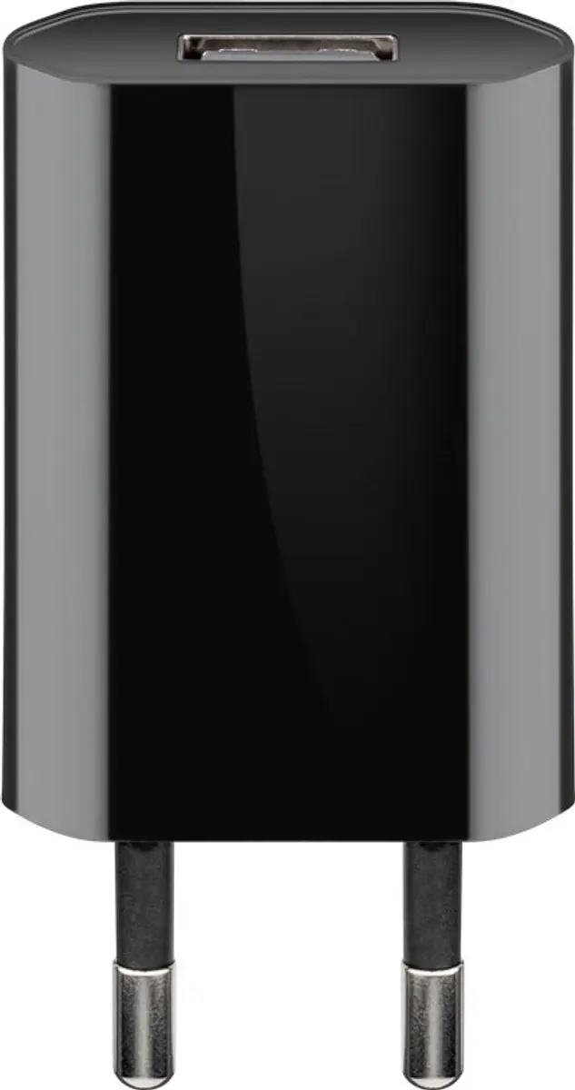 Goobay Platte USB Lader Micro USB 5W - 1m - Zwart