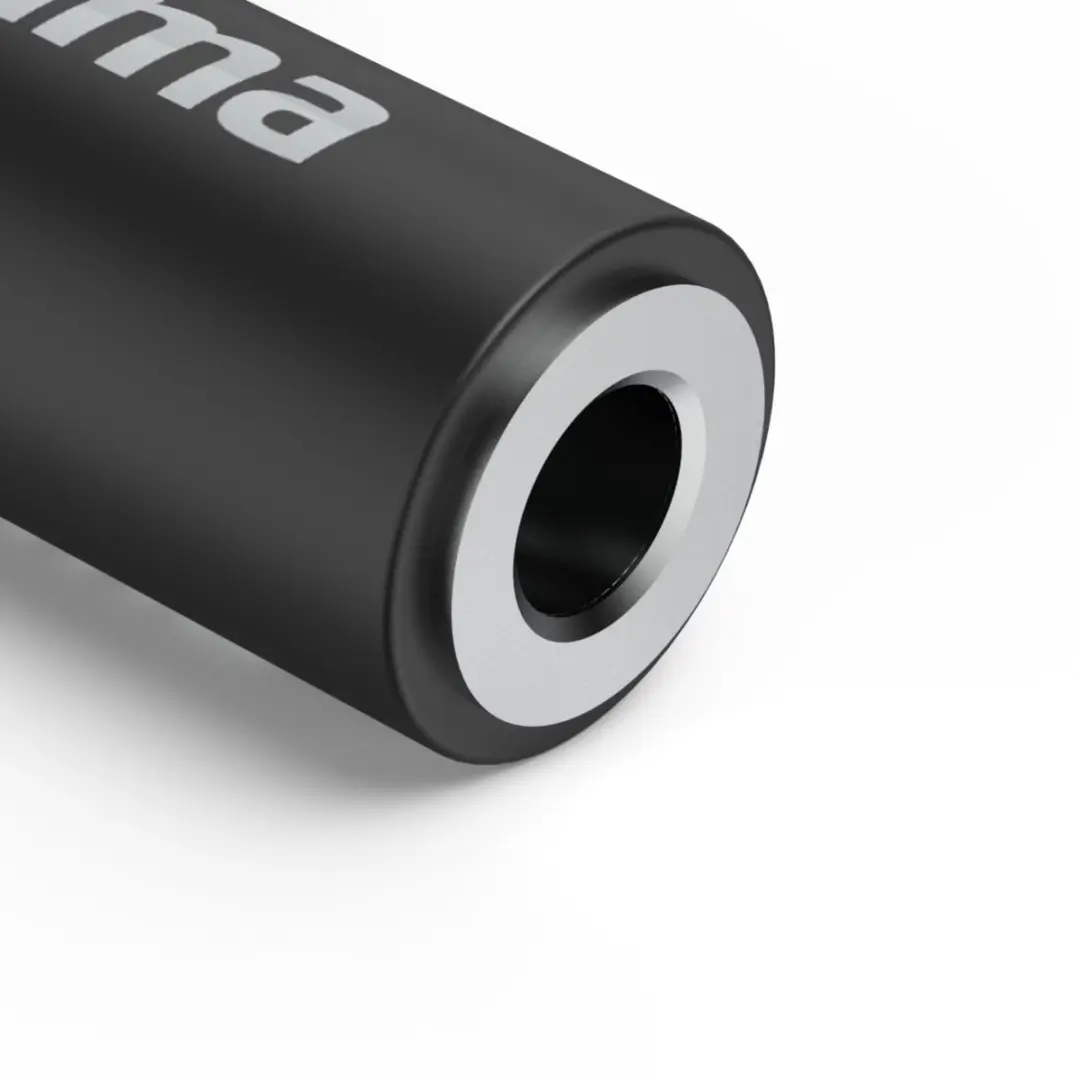 Hama USB-C naar 3.5mm Jack Adapter 90° - Zwart