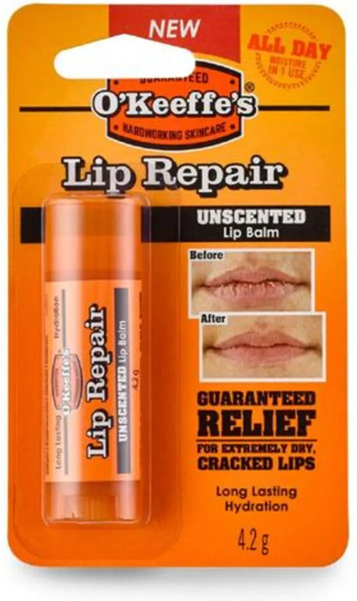 O'Keeffe's Lip Repair Unscented - 6 Stuks