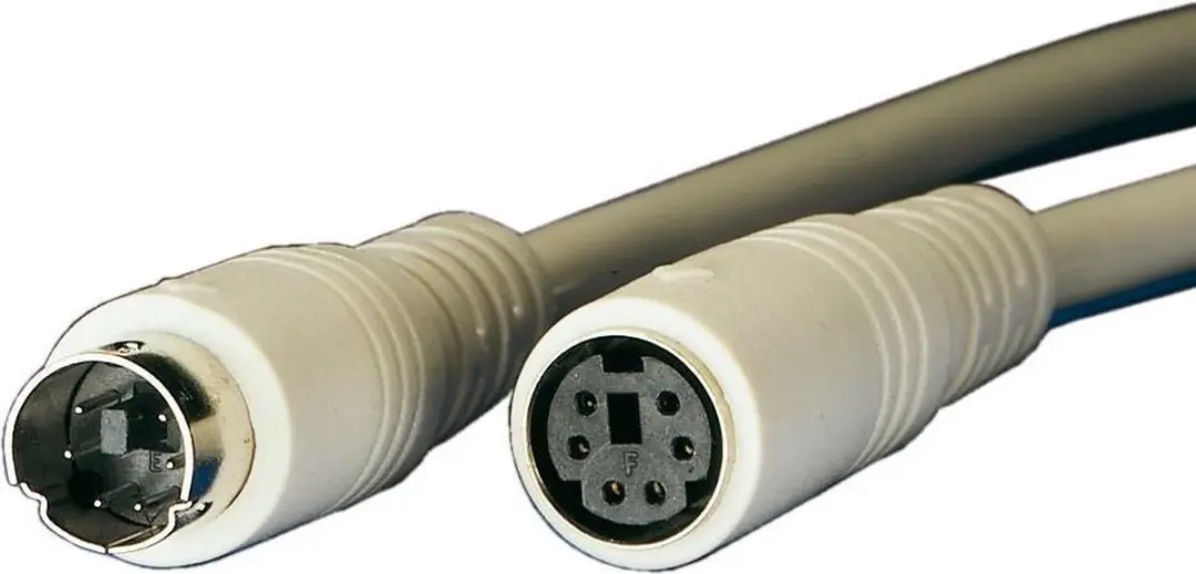Roline PS/2 Kabel M/F 3m - Grijs