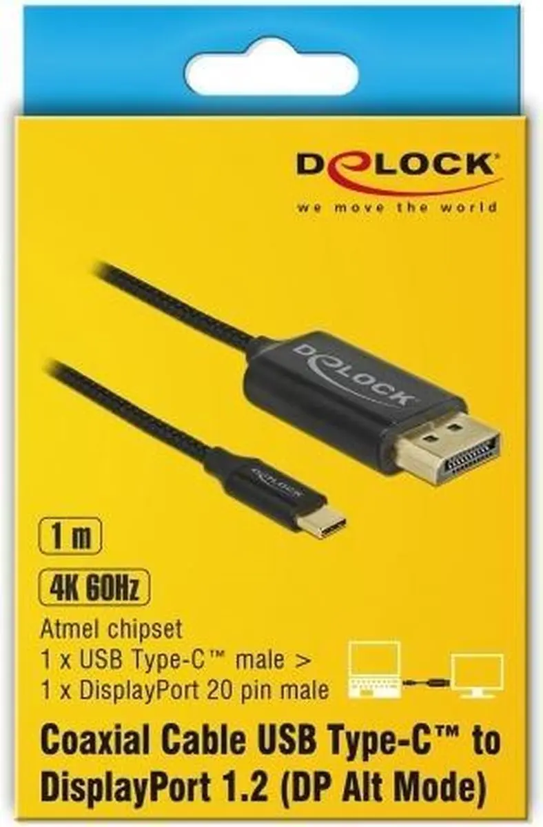 Delock USB-C naar DisplayPort Kabel 83709 - 1m - 4K 60Hz
