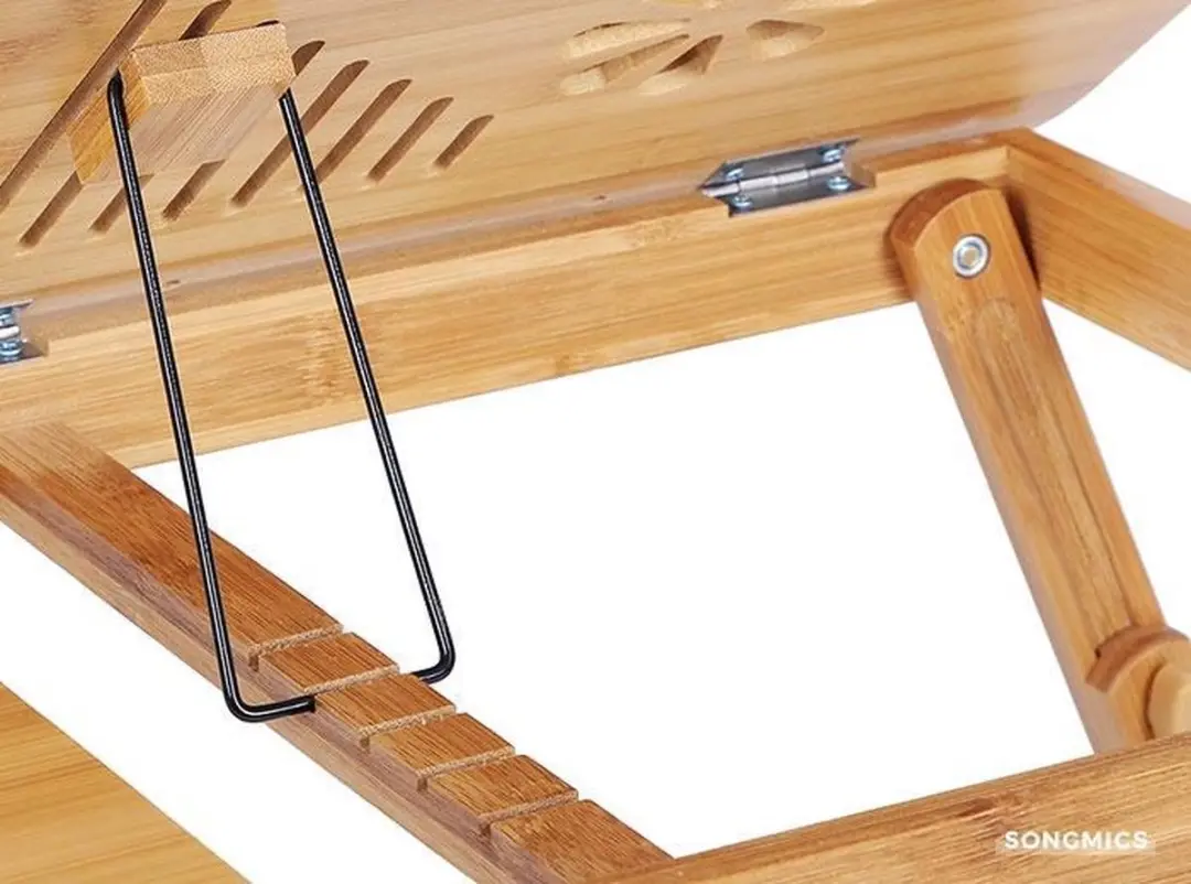 Songmics Houten Laptoptafel Notebook Stand - Verstelbaar - afbeelding 6 van 6