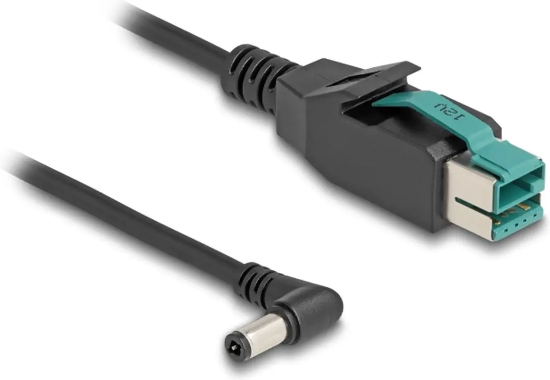 Delock PoweredUSB Kabel 12V DC 5.5x2.5mm - 2m - Zwart