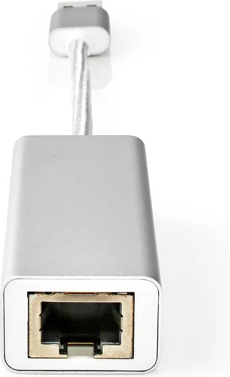 Nedis USB 3.2 Gen 1 Netwerkadapter 1 Gbps - RJ45 - 20cm - Zilver