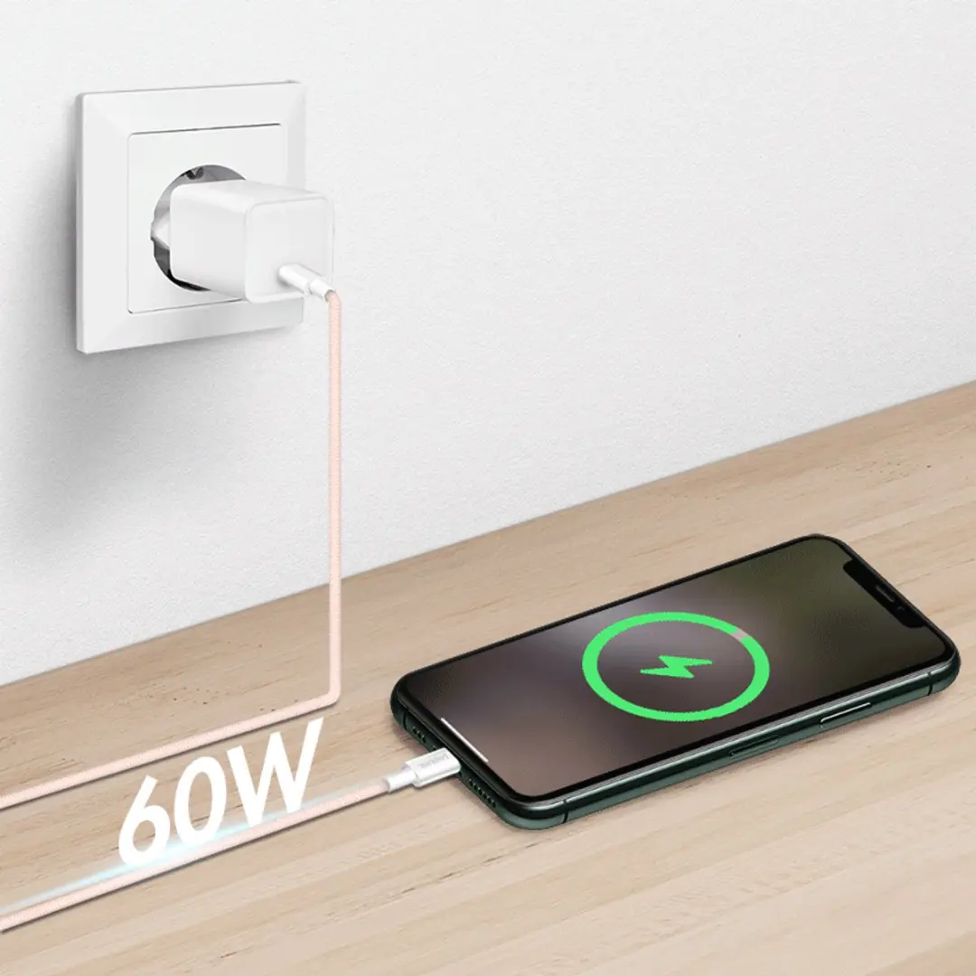 Logilink CU0344 USB-C Kabel 1m - Roze