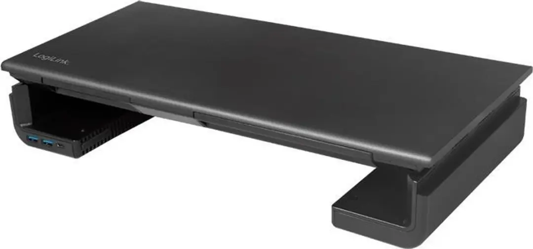 Logilink BP0141 Monitorstandaard - 3x USB - Zwart