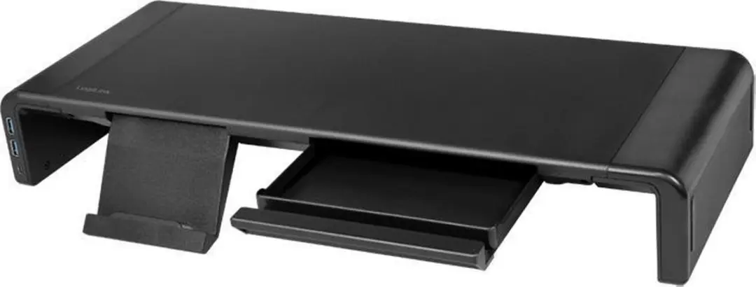 Logilink BP0141 Monitorstandaard - 3x USB - Zwart