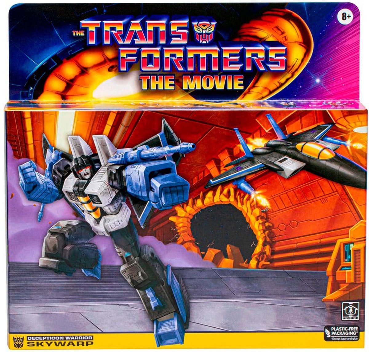 Hasbro Transformers - The Transformers: The Movie Retro Skywarp 14 cm Actiefiguur - Multicolours