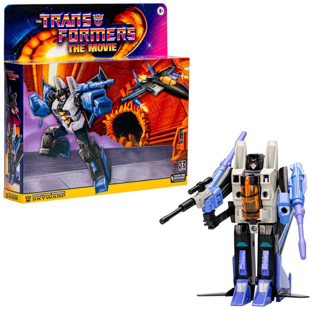 Hasbro Transformers - The Transformers: The Movie Retro Skywarp 14 cm Actiefiguur - Multicolours