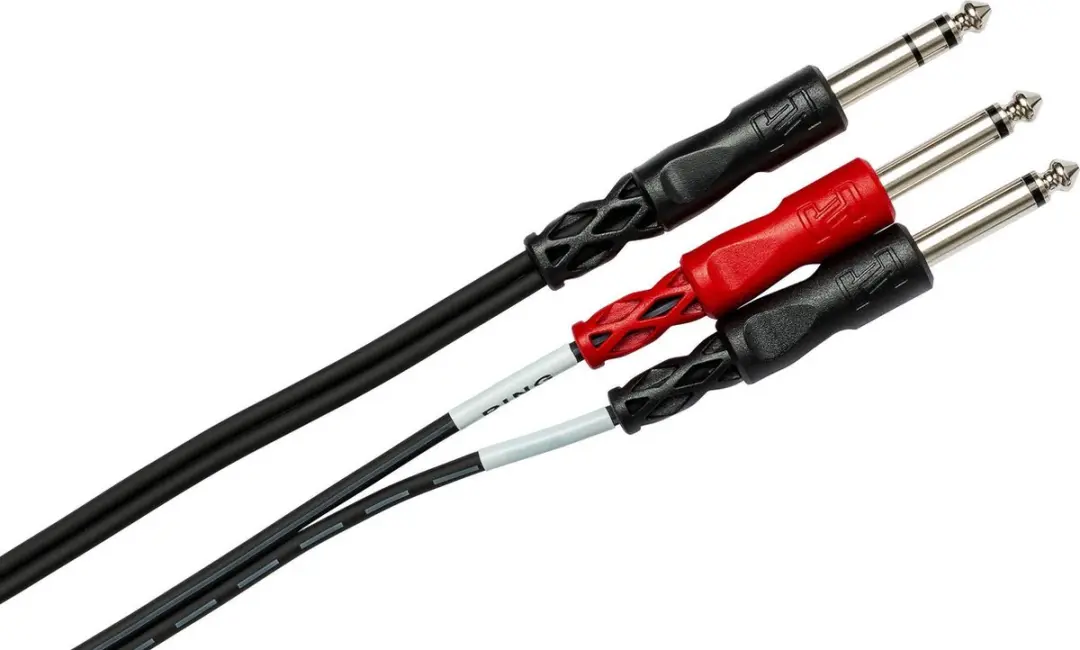 Hosa STP-202 Jack naar Jack Kabel - Zwart/Rood