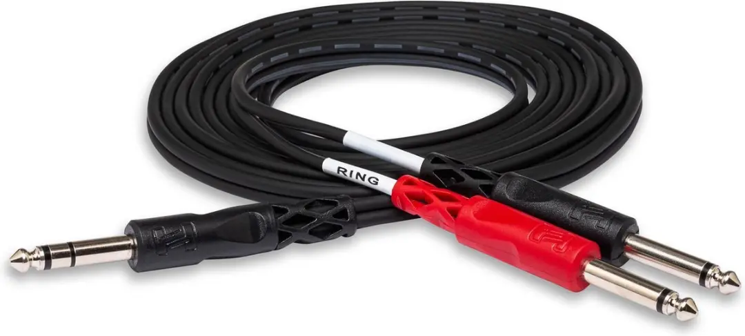 Hosa STP-202 Jack naar Jack Kabel - Zwart/Rood