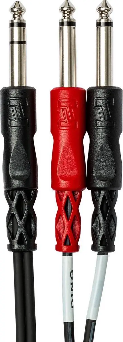 Hosa STP-202 Jack naar Jack Kabel - Zwart/Rood
